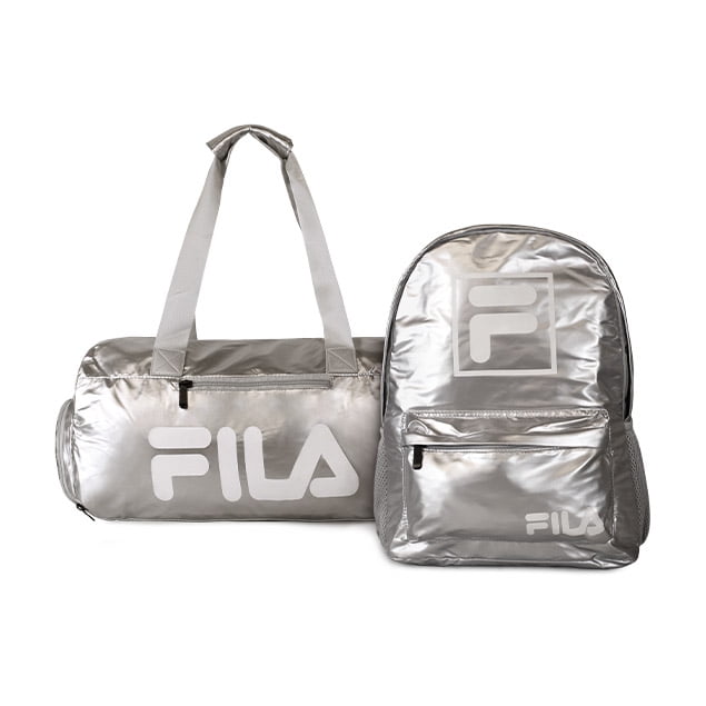 Fila - Pack Mochila + Bolso Bolonia Silver