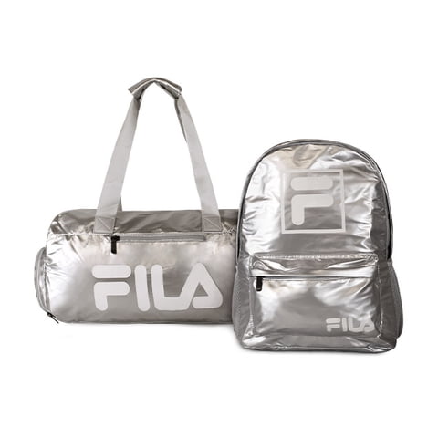 Fila - Pack Mochila + Bolso Bolonia Silver