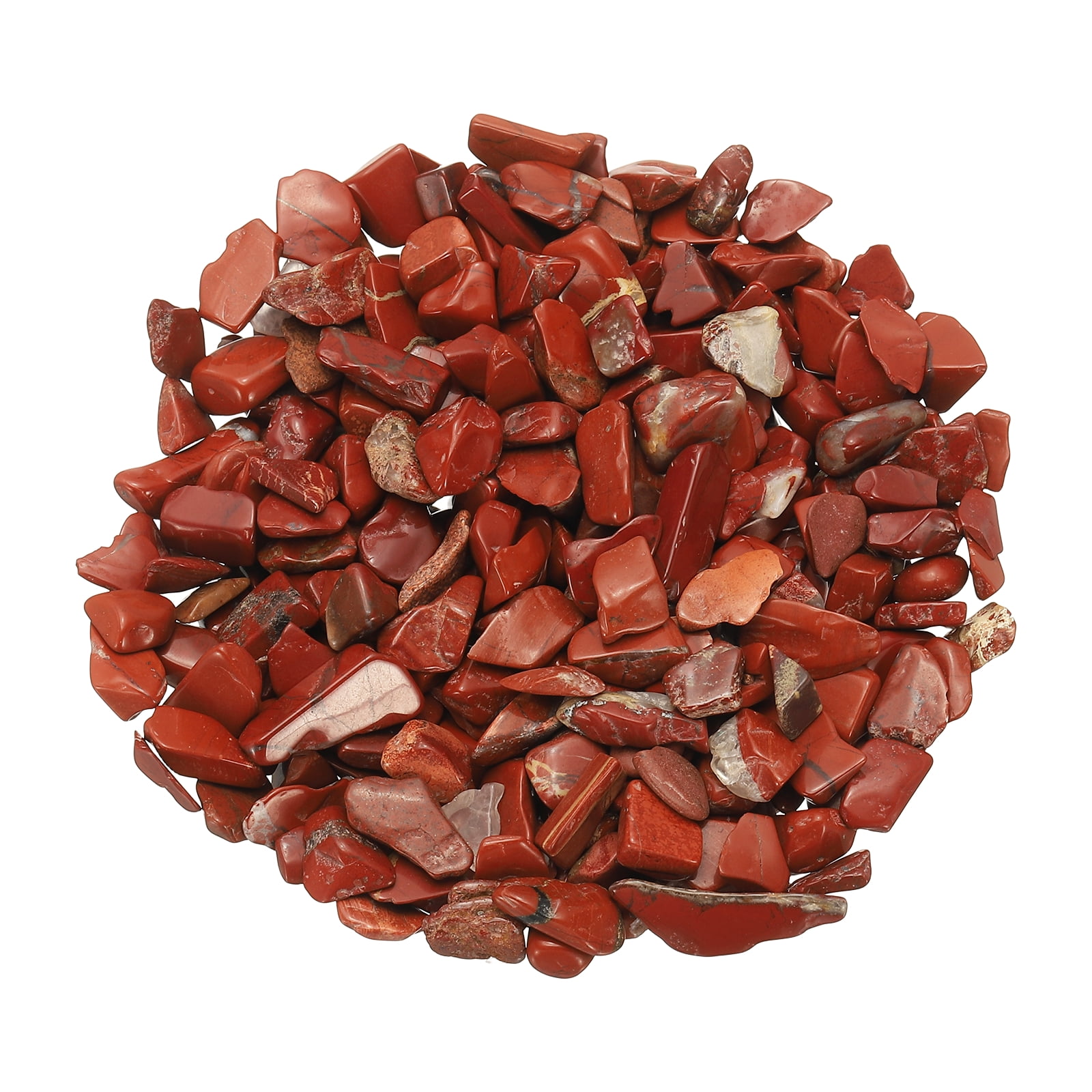 Uxcell Chips de Cristal Piedra 0.44 Lb Fluorita Grava de Acuario Rocas Cuarzo Rojo 7-21 mm Destinado para Pecera
