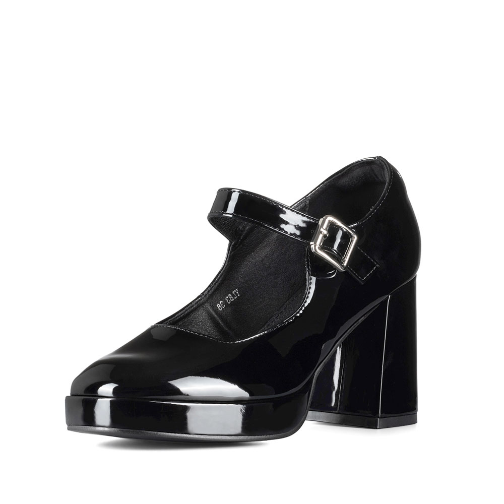 Zapato Mary Jane Tacones Elegante Charol Mujer Weide Yl83