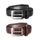 thumbnail image 2 of Cinturón de Cuero para Hombre 2-Pack MILORDE Negro y Marrón, 2 of 7