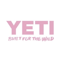 Adhesivo Para Ventana Yeti Built For The Wild Pink, 6,25 X 2,7 Cm