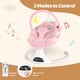 thumbnail image 3 of Columpio eléctrico para bebés RIVIPLOU, 0-6 m, 9 kg con mando a distancia, color rosa, 3 of 7