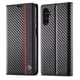 thumbnail image 1 of Premium Leather Wallet Case with Carbon Fiber Pattern for Samsung Galaxy S23 Ultra S22 S21 FE Ultra S20 FE S10 Plus A54 A53 A52 A52s A51, 1 of 3