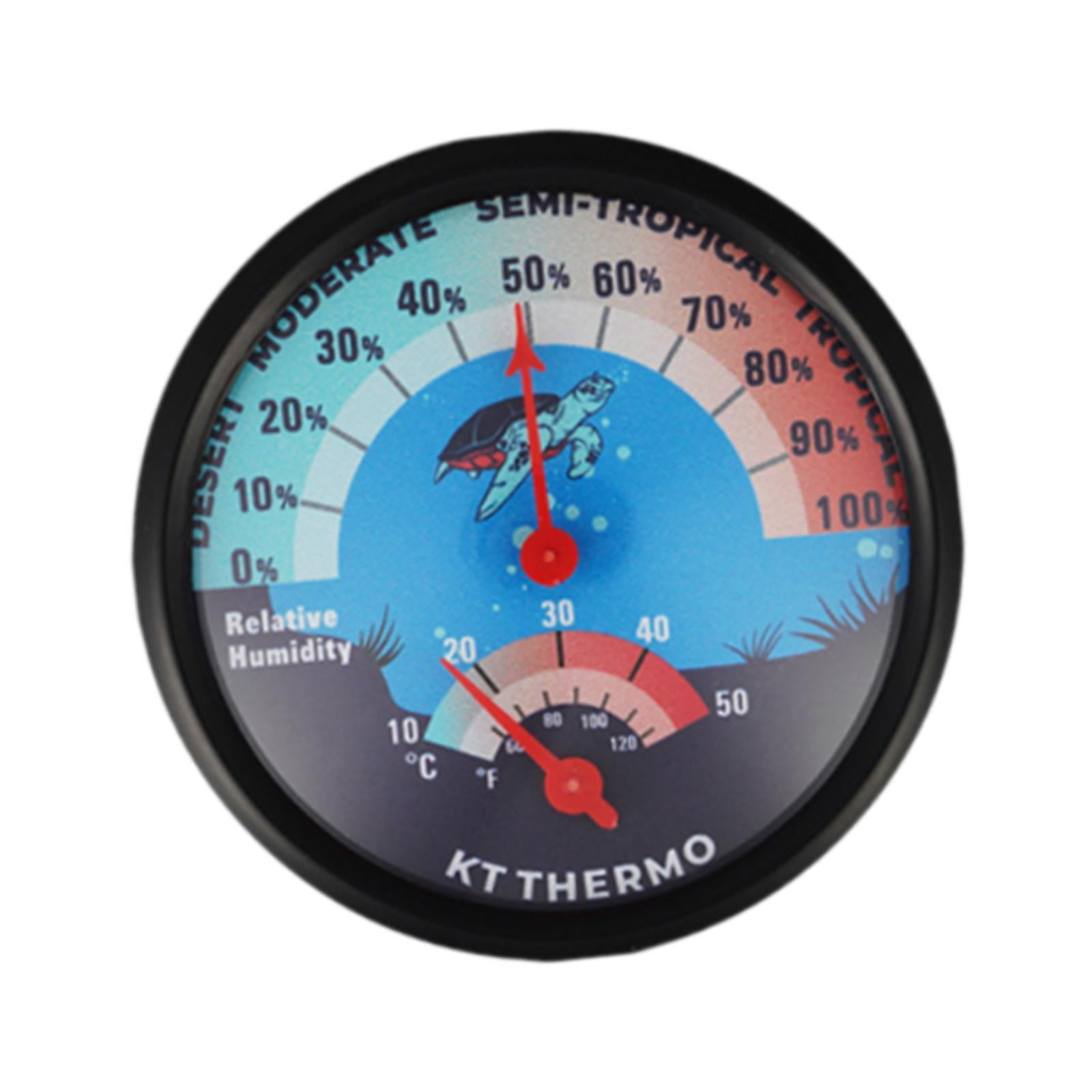 Higrotermógrafo 2 En 1 Con Dial Para Tanque De Reptiles, Ideal Para Incubadoras Y Criadoras De Serpientes, Color Azul