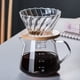 thumbnail image 1 of Verter sobre cafetera - 20 OZ / 600ML Servidor de café de carafa de vidrio con goteador / filtro de café de vidrio, conjunto de cafetera de goteo para el hogar o la oficina, 1-5 tazas, 1 of 3