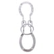 thumbnail image 2 of Solución De Anillo De Metal Deducción Intelectual Desbloqueo Puzzle Juguetes Plata, 2 of 3