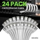 thumbnail image 2 of Cable Ethernet Cat 6 De 30 Cm (1 Pie) 24 Unidades 10 Gbps Blanco, 2 of 8