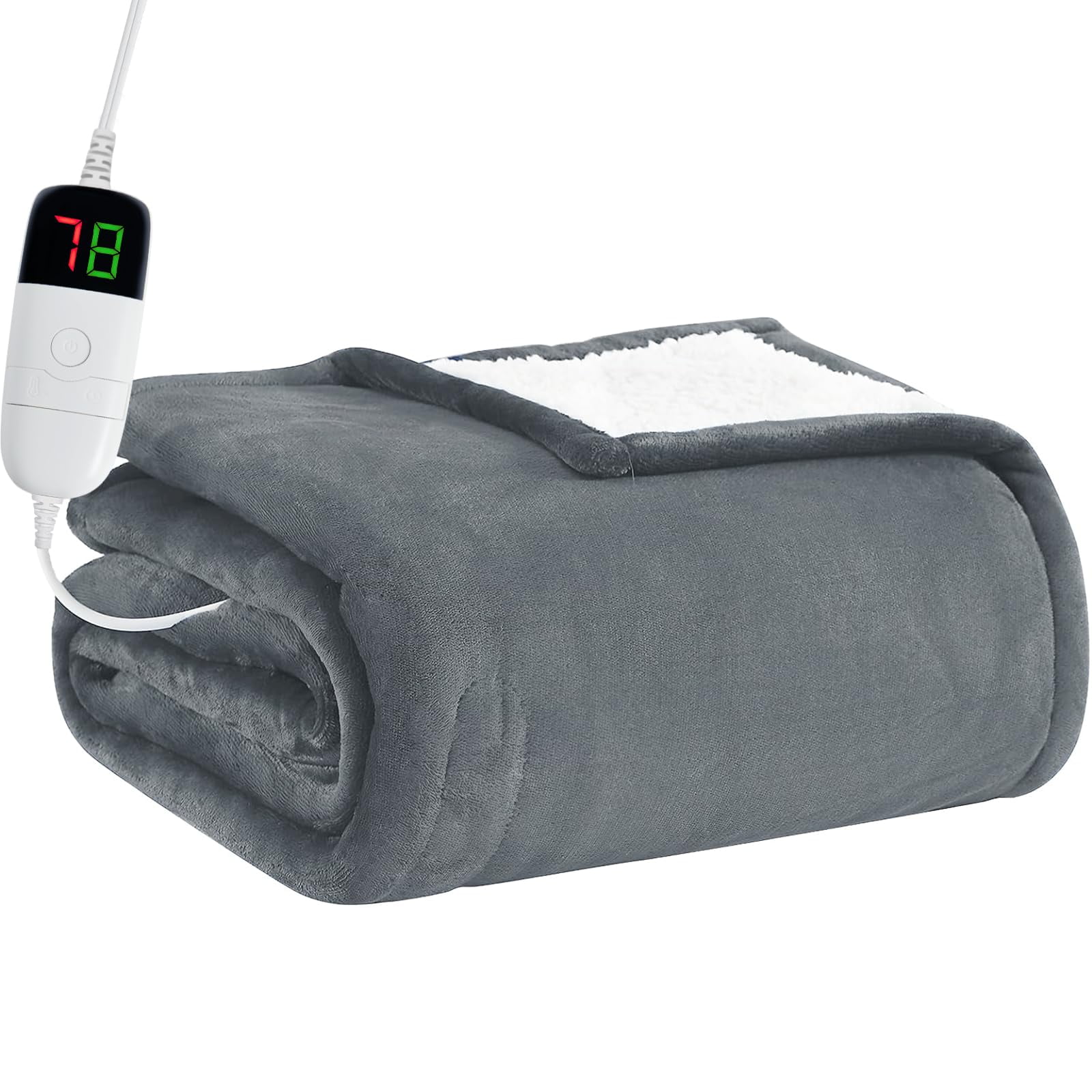 Manta Eléctrica Calefactada Bomova Twin 160 X 210 Cm, 10 Niveles De Calefacción