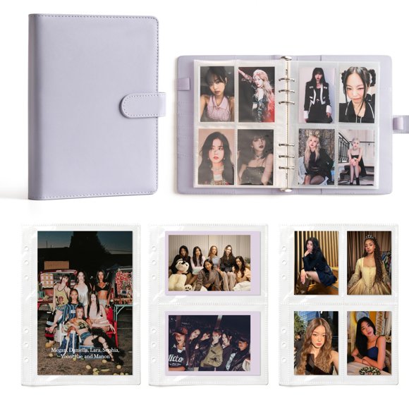 Álbum para Photocards Aldervine A5 con 200 Bolsillos de Cuero PU