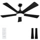 thumbnail image 1 of Ventilador de techo Autoday 132 cm con luz y control remoto, 5 aspas, 1 of 9