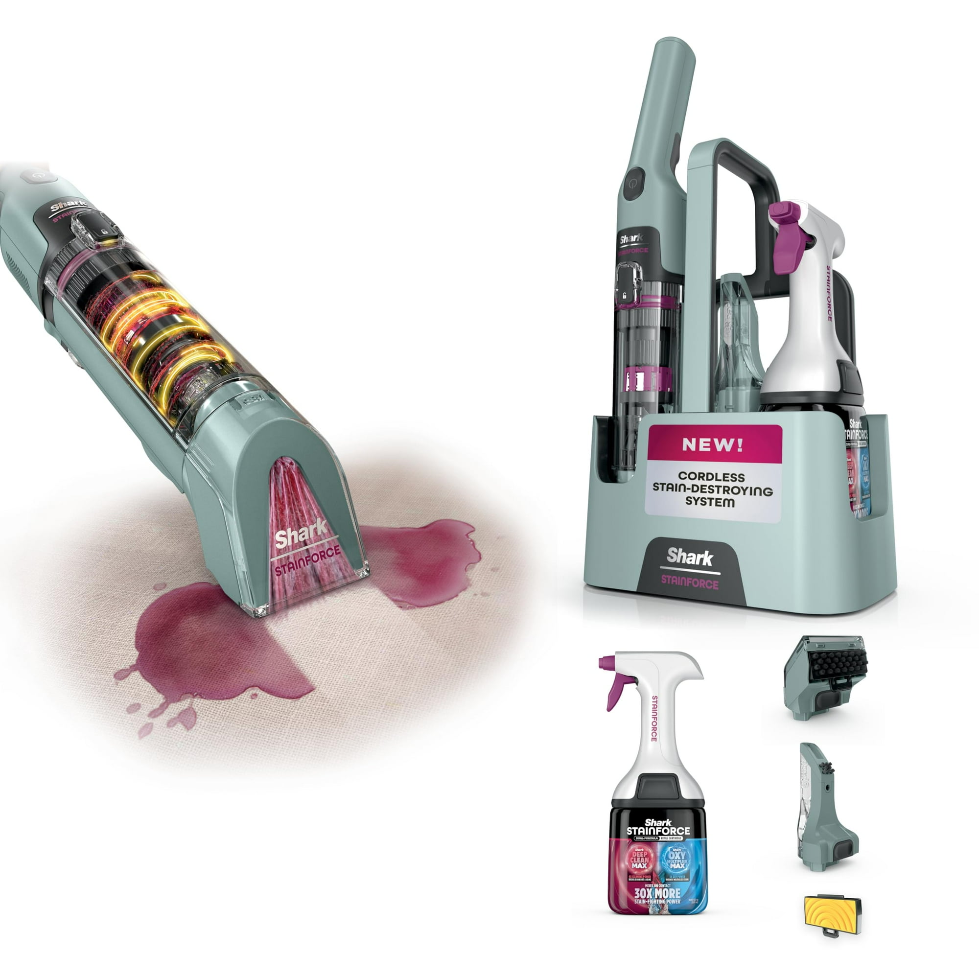 Limpiador De Alfombras Shark Stainforce Hx101, Quitamanchas Inalámbrico