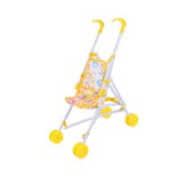 Bothyi - Carrito De Juguete Educativo Para Juegos De Rol, Accesorios Para Muñecas, Porta Muñecas Plegable Amarillo
