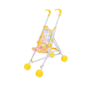 Bothyi - Carrito De Juguete Educativo Para Juegos De Rol, Accesorios Para Muñecas, Porta Muñecas Plegable Amarillo