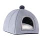 thumbnail image 5 of Cama Para Gatos Calmante Snooze Tienda De Campaña Para Gatos Con Calentamiento Automático Cueva Para Perros Pequeños Gatitos Gatos Gris S, 5 of 5