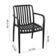 thumbnail image 3 of Silla Terraza Plástica Giza Negra, 3 of 6