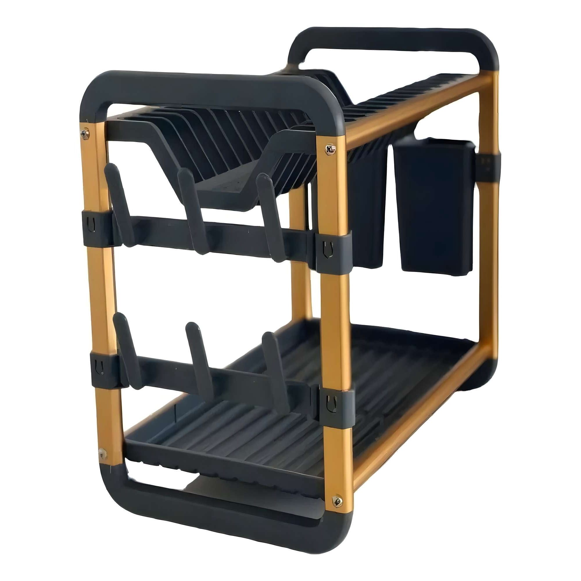 Genérico - Escurridor De Platos Moderno Bicolor De Aluminio Premium 01