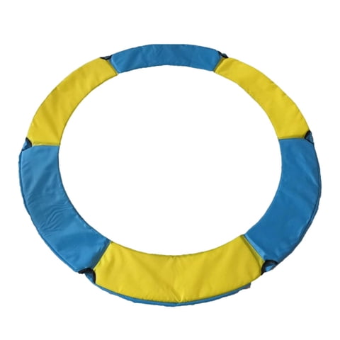 Ioensy - Cojín De Repuesto Para Trampolín, Acolchado De Seguridad, Cubierta De Resorte, Amarillo, Azul, 1,4 M