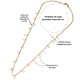 thumbnail image 2 of Collar largo 80cm ajustable Talasa zirconias y perlas chapado en oro Riviere, 2 of 3