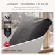 thumbnail image 4 of Almohada de baño BADESOFA Luxury antideslizante y lavable, gris, 4 of 9
