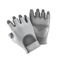 Magideal - Guantes Deportivos De Medio Para Hombre Y Mujer, Guantes Deportivos Para Ciclismo, Guantes De Entrenamiento Para Levantamiento De Pesas De Verano , Gris