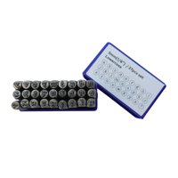 Magideal - De Herramientas De Estampado De Metal De 3 Mm, Estampado De Joyería Artesanal Estampado De Joyería Artesanía Perforadora Profesional De Latón , 27X Letras Minúsculas