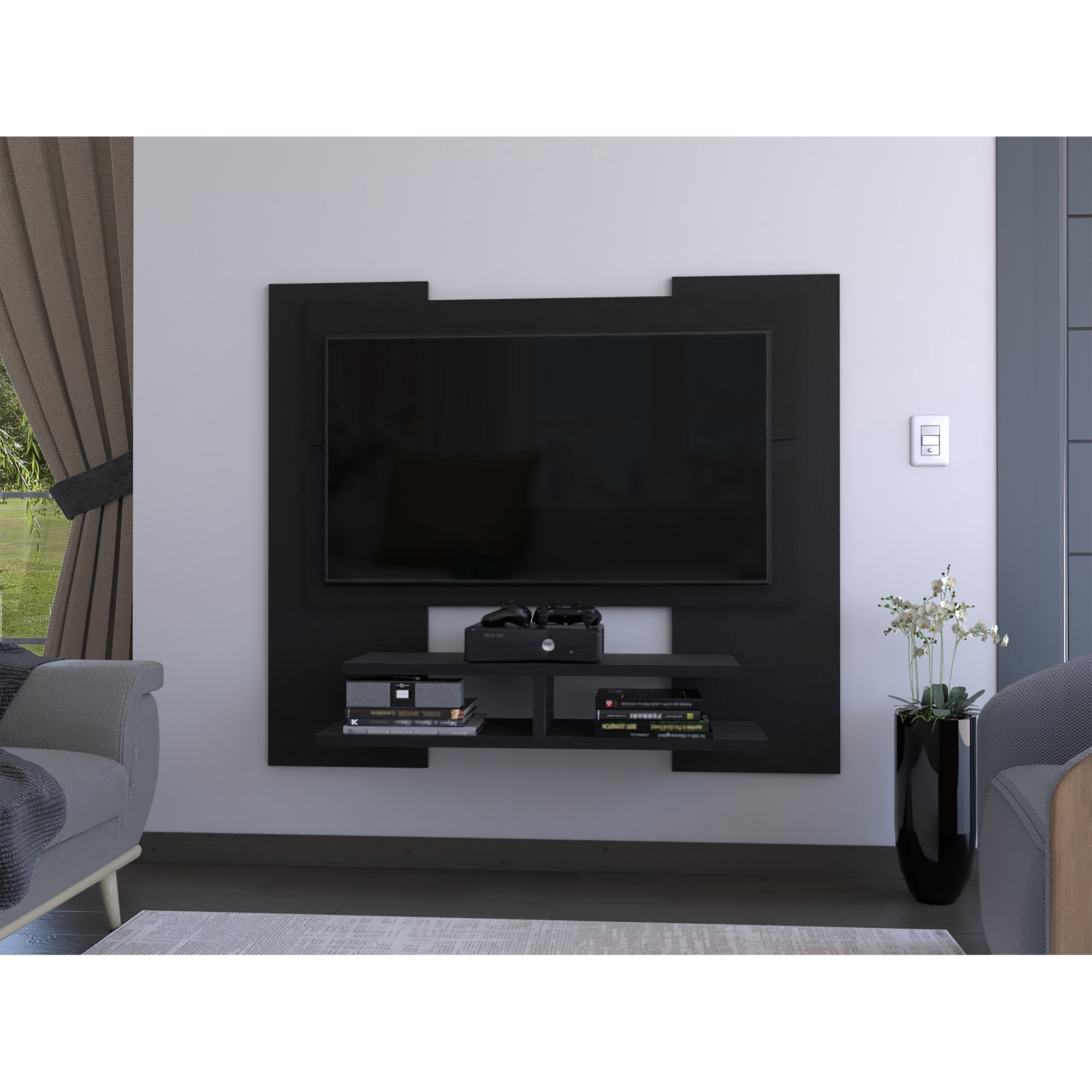 Tuhome - Panel Tv 60" Elton 120x140x31,0 Cm Wengue