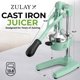 thumbnail image 2 of Exprimidor de hierro fundido Zulay Kitchen de alta resistencia 13 cm, 2 of 9