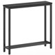 thumbnail image 1 of Mesa consola YATINEY Estrecha de 2 niveles con estantes negra CT03BB, 1 of 9