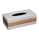 thumbnail image 5 of Caja De Pañuelos De Cuero PU Organizador De Caja De Pañuelos Para Hotel Restaurante Blanco Grande, 5 of 5