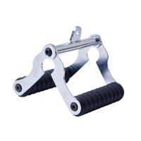 Magideal - Mango , Mango De Tracción Hacia Abajo Lat, Accesorios De Tracción Hacia Abajo Lat, Accesorio De Remo, Mango De Barra En V Para Entrenamiento Plata