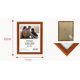 thumbnail image 2 of Set de 4 Marcos para Fotos 15x20 cm Decorativos Color Caoba, 2 of 3