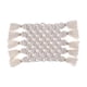 thumbnail image 1 of Posavasos Tejidos A Mano, Alfombrillas Para Tazas Con Borlas, Macramé Resistente Al Calor Para Bodas, 1 of 3