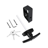 Ioensy - Kit De Cerradura Para Puerta De Cobertizo Con Manija En T, Accesorios De Repuesto Para Casas De Juegos, Vástago Versátil De 11,4 Cm