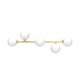 thumbnail image 4 of Luz de tocador para baño artmoonlight 69 cm 5 luces dorado LED, 4 of 9