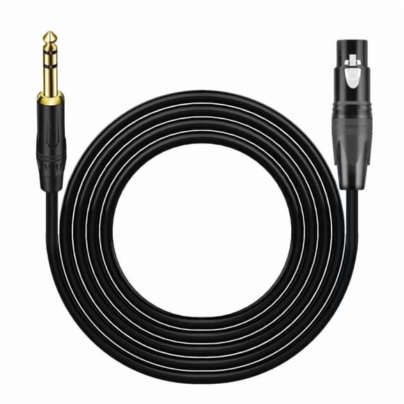 Cable Xlr Hembra A Plug 6,3mm Stereo 3 Metros