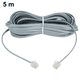thumbnail image 1 of Cable telefónico a extensión telefónica modular macho, cable telefónico con conector RJ11 estándar y acopladores de línea., 1 of 8