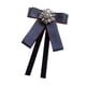 thumbnail image 2 of Broche De Cinta De Pajarita Para Mujeres Corbalo Para Traje Accesorios De Ropa De Blusa Azul Marino, 2 of 5