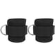 thumbnail image 1 of Banda de protección para tobillos para entrenamiento de piernas, correas de resistencia para tobillos (negras), 1 of 8