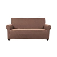 Genérico - Funda De Sillon Cuadrille 3 Cuerpos Café