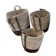 thumbnail image 1 of Pack 3 Canastos Maceteros Fibra Natural Tejido Mimbre Alto cafe, 1 of 5