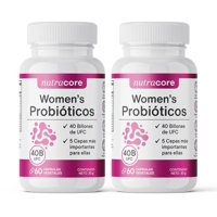 Probióticos Mujer Salud Vaginal 40 Billones - Pack 2X60 Cápsulas Vegetales | Nutracore