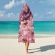 thumbnail image 5 of Flor de Cerezo Manta Capa con Capucha Anti-Bolitas, Manta de Lana Ártica Suave, Manta Portátil de Felpa Ligera y Lujosa, Poncho para Siesta en Casa y Oficina, 100*130cm, 5 of 6