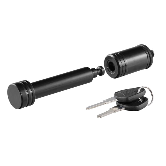 Candado de enganche para remolque CURT 23518 negro, pin de 16 mm, receptor de 5 cm