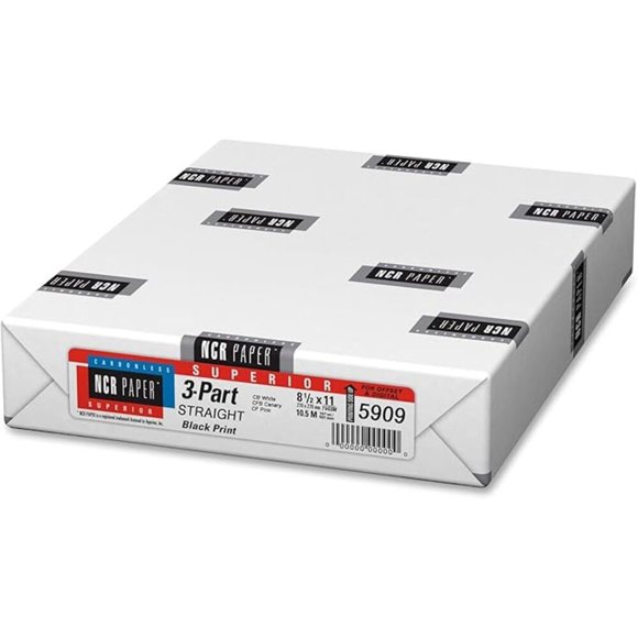 Papel NCR 5909 de 3 vías 21x28 cm (500 uds)