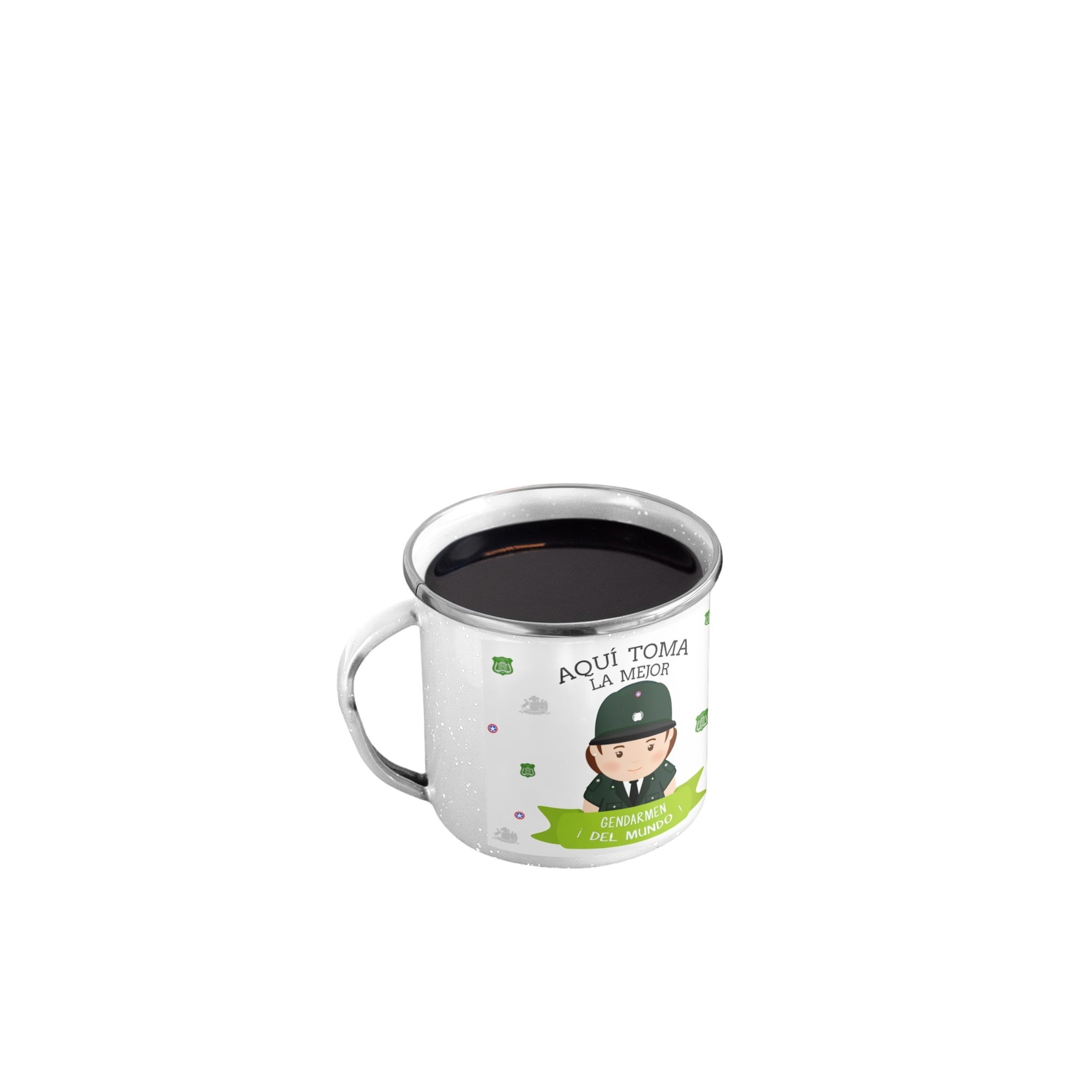 Genérico - Taza Enlozada Gendarmería - Valor Y Vigilancia M