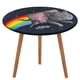 thumbnail image 1 of NYAN CAT-theme Fitted Round Tablecloths Elastic Edged Table Covers Waterproof Table Cloth for Kitchen Holiday Party Tables Decor 150cm, 1 of 6