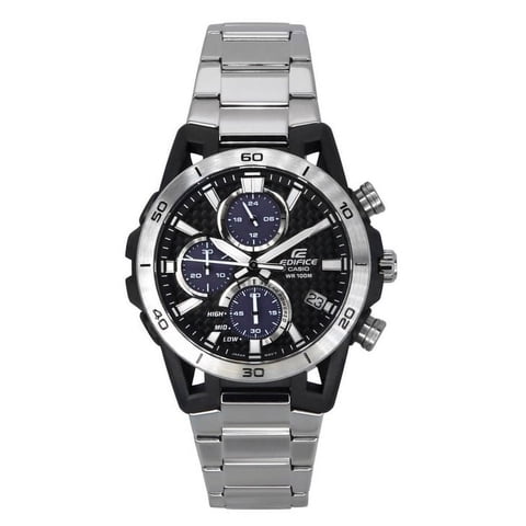 Reloj Casio Edifice Sospensione Analog Chronograph Stainless Steel Grey Dial Solar Powered Eqs-960D-1Av 100M Men'S Watch