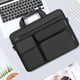 thumbnail image 2 of Funda portátil protectora 13 pulgadas manga portátil, bolso abierto con 2 levantado & 1 Flapover & 1 manija & cinturón, funda portátil con manija negro, 2 of 3