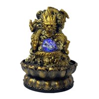 Bothyi - Adornos De Estatua De Cascada De Feng Shui Para Fuente De Agua Interior Con Bola Rodante